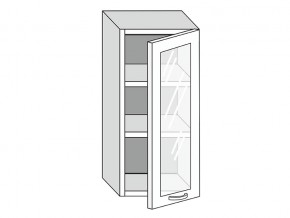 19.40.3 Шкаф настенный (h=913) на 400мм с 1-ой стекл. дверцей в Сухом Логу - suhoj-log.магазин96.com | фото