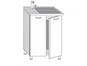 2.60.2мн Шкаф-стол на 600мм под накладную мойку с 2-мя дверцами в Сухом Логу - suhoj-log.магазин96.com | фото