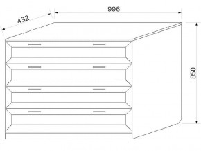 Комод с 4-мя ящиками в Сухом Логу - suhoj-log.магазин96.com | фото