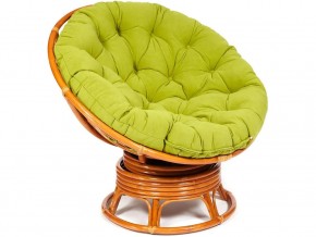 Кресло-качалка Papasan w 23/01 B с подушкой Cognac, флок Олива в Сухом Логу - suhoj-log.магазин96.com | фото