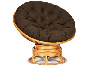 Кресло-качалка Papasan w 23/01 B с подушкой Honey, ткань Коричневый в Сухом Логу - suhoj-log.магазин96.com | фото