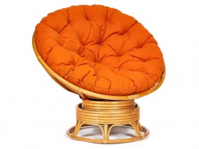 Кресло-качалка Papasan w 23/01 B с подушкой Honey, ткань Оранжевый в Сухом Логу - suhoj-log.магазин96.com | фото