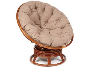 Кресло-качалка Papasan w 23/01 B с подушкой Pecan, экошерсть Коричневый в Сухом Логу - suhoj-log.магазин96.com | фото