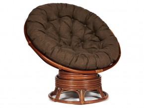 Кресло-качалка Papasan w 23/01 B с подушкой Pecan, ткань Коричневый в Сухом Логу - suhoj-log.магазин96.com | фото