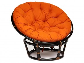 Кресло Papasan 23/01 W с подушкой Antique brown, ткань Оранжевый в Сухом Логу - suhoj-log.магазин96.com | фото