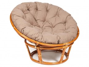 Кресло Papasan 23/01 W с подушкой Cognac, экошерсть Коричневый в Сухом Логу - suhoj-log.магазин96.com | фото