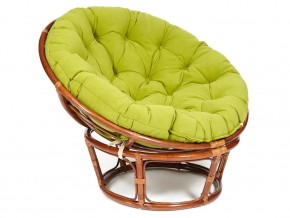 Кресло Papasan 23/01 W с подушкой Pecan, флок Олива в Сухом Логу - suhoj-log.магазин96.com | фото