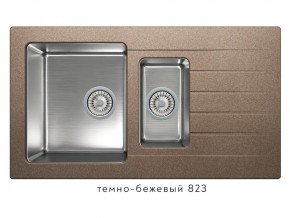 Мойка комбинированная Tolero twist TTS-890 Темно-бежевый 823 в Сухом Логу - suhoj-log.магазин96.com | фото