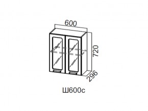 Ш600с/720 Шкаф навесной 600/720 (со стеклом) в Сухом Логу - suhoj-log.магазин96.com | фото